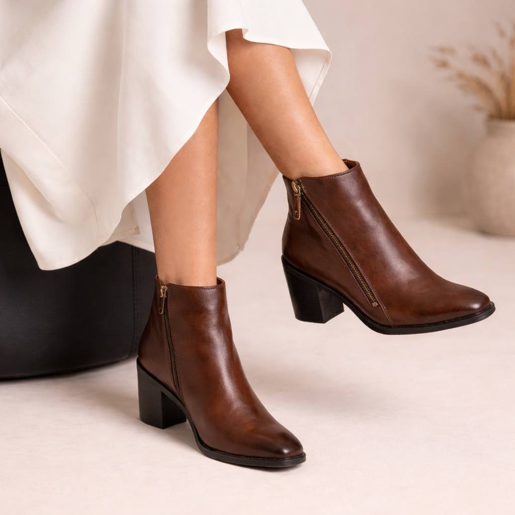 Bota Karen Couro Terracota